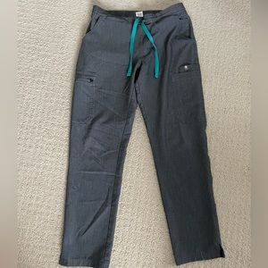 Women’s Yola Skinny Scrub Pants- Charcoal XS petite
